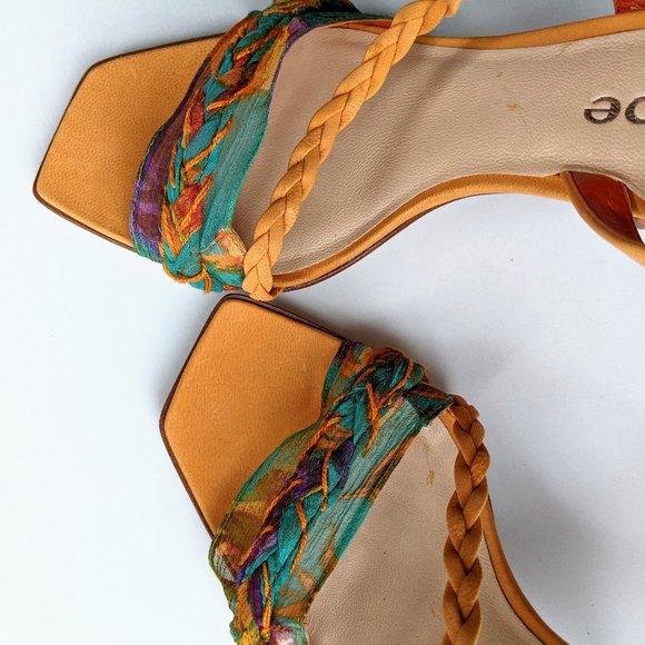 Hype Heeled Leather Sandals - Picture 14 of 15